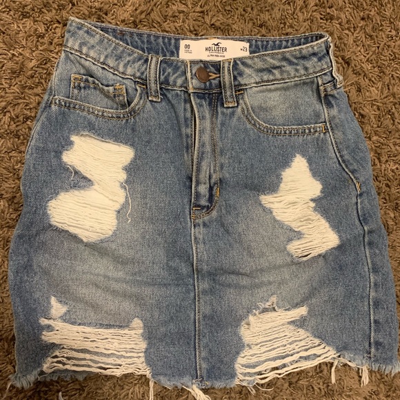 Hollister jean skirt - Picture 1 of 2